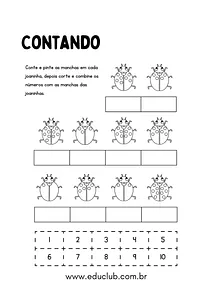 Trace os números de 1 a 12