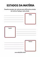 Quais são os estados físicos da matéria? para 4º Ano, 3º Ano de Ciências, Estados da Matéria - Material educacional