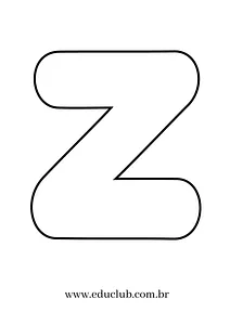 Molde da Letra Z