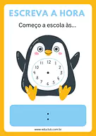 Atividade com horas Atividade com horas para 3º Ano, 2º Ano de Matemática, Hora, Volta às Aulas - Material educacional