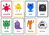 Monstrinho das cores para imprimir