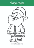 Desenhos natalinos para colorir