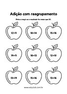 Atividade de adição com reserva Atividade de adição com reserva para 3º Ano, 2º Ano de Operações básicas, Matemática - Material educacional