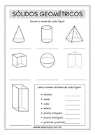 Sólidos geométricos e seus lados