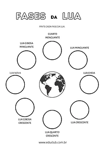 Fases da lua para completar