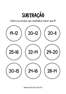 Continhas de subtração