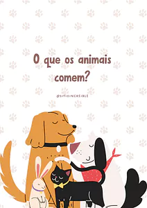 O que os animais comem? Atividade educativa para imprimir