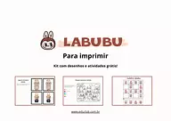 Labubu para imprimir: kit com desenhos e atividades grátis