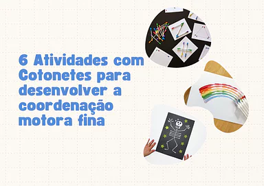 6 atividades com cotonete para desenvolver a coordenação motora fina para Creche, Pré-Escola de Pré-escrita, Desenhos, Art...