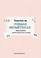 Desenhos de formas geométricas para colorir