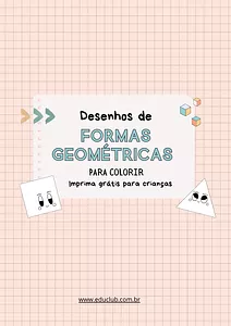 Desenhos de formas geométricas para colorir