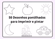 50 desenhos pontilhados para imprimir e pintar