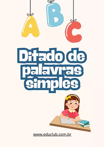 Ditado de palavras simples