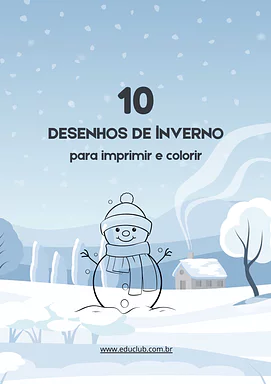 10 desenhos de inverno para colorir 10 desenhos de inverno para colorir para 2º Ano, 1º Ano de Ciências, Estações do ano, Desenhos, Artes - Material educacional