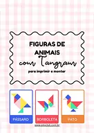 Figuras de animais com Tangram