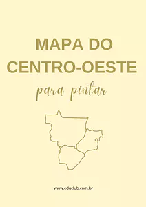 Região Centro-Oeste para colorir