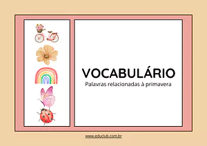 Palavras relacionadas à primavera