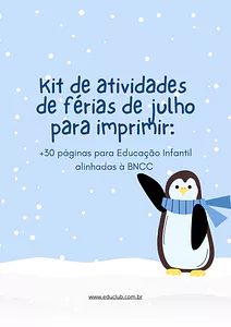 Kit de atividades de férias de julho para imprimir