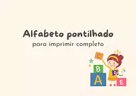 Alfabeto pontilhado para imprimir completo: maiúsculas e minúsculas Alfabeto pontilhado para imprimir completo: maiúsculas e minúsculas para Pré-Escola de Língua Portuguesa, Alfabeto, Alfabe...