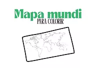 Mapa-múndi para colorir