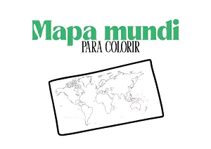Mapa-múndi para colorir