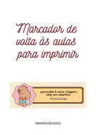 Marcador de páginas para volta às aulas Marcador de páginas para volta às aulas para Creche, 5º Ano, 4º Ano, 3º Ano, 2º Ano, 1º Ano, Pré-Escola de Volta às Aulas ...