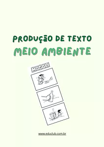 Produção de texto sobre educação ambiental