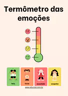 Termômetro das emoções para imprimir e brincar para Creche, 3º Ano, 2º Ano, 1º Ano, Pré-Escola de Educação Emocional, Emoç...