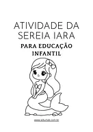 Atividade da Sereia Iara para Educação Infantil para Creche, Pré-Escola de Datas Comemorativas, Dia do Folclore - Material...