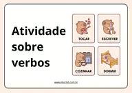Atividade sobre verbos para 4º Ano, 3º Ano de Língua Portuguesa, Verbos - Material educacional