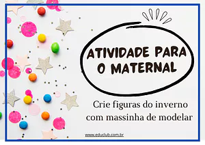 Atividade para o maternal com figuras de inverno