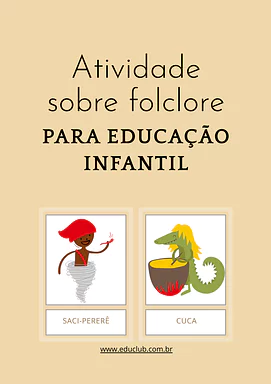 Atividade sobre folclore para Educação Infantil Atividade sobre folclore para Educação Infantil para Creche, Pré-Escola de Datas Comemorativas, Dia do Folclore - Material...