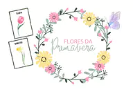 Atividade sobre flores da primavera para 1º Ano, Pré-Escola de Recursos Educativos, Ciências, Plantas - Material educacional