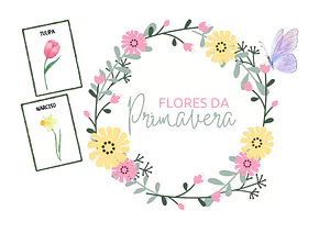 Atividade sobre flores da primavera