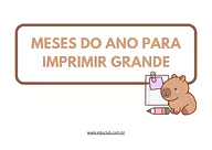 Meses do ano para imprimir grande Meses do ano para imprimir grande para Creche, 5º Ano, 4º Ano, 3º Ano, 2º Ano, 1º Ano, Pré-Escola de Recursos Educativos, ...