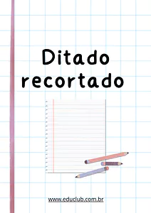 Ditado recortado para imprimir