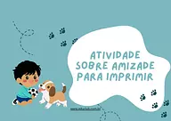 Atividade sobre amizade para imprimir