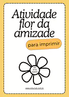 Atividade flor da amizade para imprimir para 5º Ano, 4º Ano, 3º Ano, 2º Ano de Datas Comemorativas, Educação Emocional, Di...