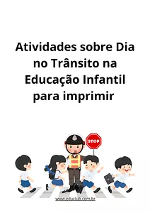 Atividades sobre Dia do Trânsito na Educação Infantil