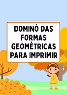 Dominó de formas geométricas para imprimir: jogue e aprenda