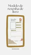 Modelo de resenha de livro