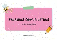 Palavras com 5 letras