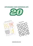 Atividade com números até 20 para imprimir para 3º Ano, 2º Ano, 1º Ano de Números, Matemática - Material educacional