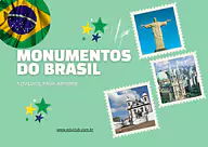 Atividade sobre monumentos do Brasil para 5º Ano, 4º Ano, 3º Ano, 2º Ano, 1º Ano de História, Brasil - Material educacional