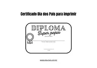 Certificado Dia dos Pais para imprimir