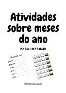 Atividade sobre meses do ano para imprimir para 5º Ano, 4º Ano, 3º Ano, 2º Ano, 1º Ano de Ciências, Calendário - Material ...