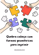 Quebra-cabeça das formas geométricas para imprimir para 3º Ano, 2º Ano, 1º Ano de Geometria, Figuras Geométricas - Materia...