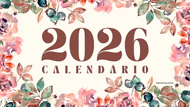 Calendário 2026 para imprimir Calendário 2026 para imprimir para 5º Ano, 4º Ano, 3º Ano, 2º Ano, 1º Ano de Recursos Educativos, Ciências, Calendário - M...