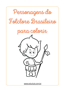 Personagens do Folclore para colorir