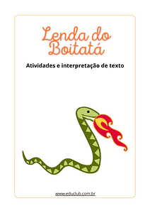 Lenda do Boitatá para imprimir: atividades e interpretação de texto